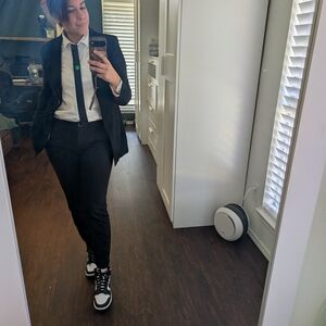 Men's Black Suit with Tie